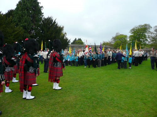 City of Leeds Pipe Band and Shire Oak Scouts