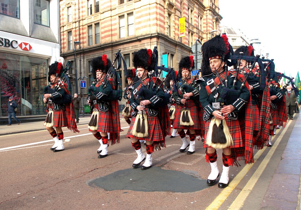 City of Leeds Pipeband on St Patricks Day