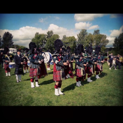 City of Leeds Pipeband in the arena